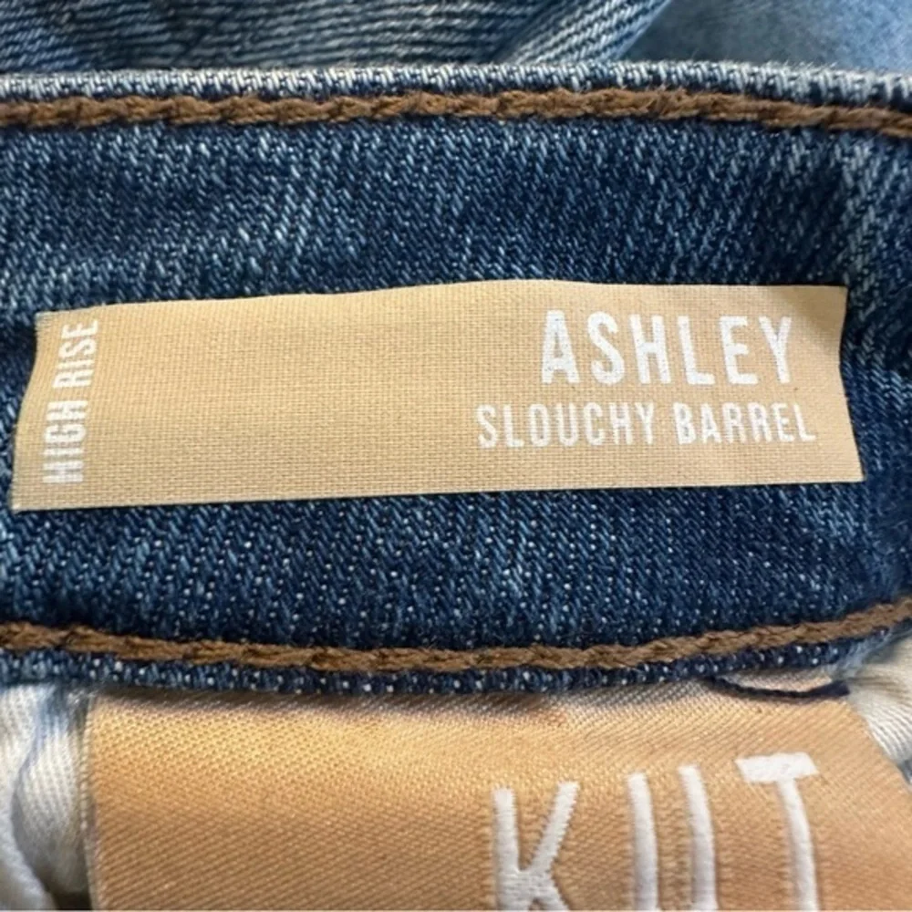 KUT Women's Ashley High Rise Slouchy Barrel Straight Leg Denim‎ Jeans Size 00